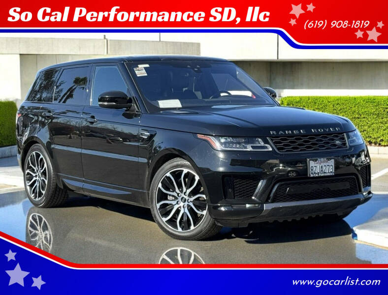 2021 Land Rover Range Rover Sport for sale at So Cal Performance SD, llc in San Diego CA