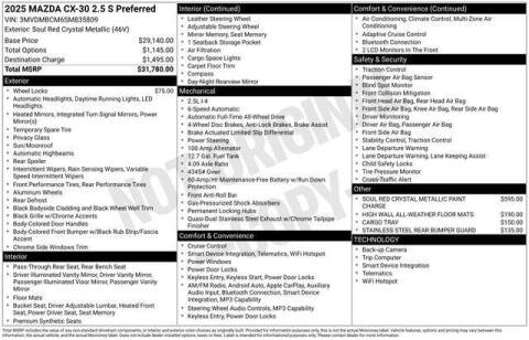 2025 Mazda CX-30 2.5 S Preferred
