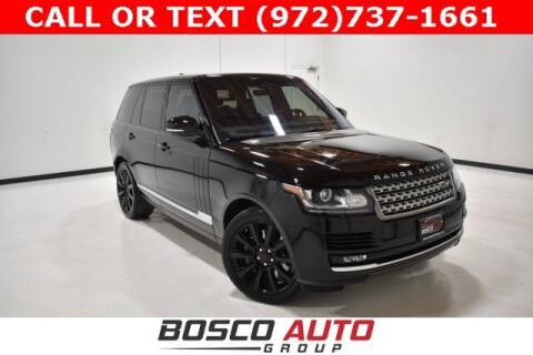 2017 Land Rover Range Rover for sale at Bosco Auto Group in Flower Mound TX