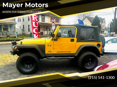 2003 Jeep Wrangler for sale at Mayer Motors in Pennsburg PA