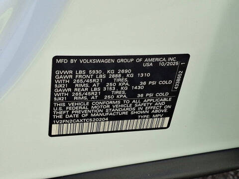 2026 Volkswagen Atlas SEL Premium R-Line 4Motion