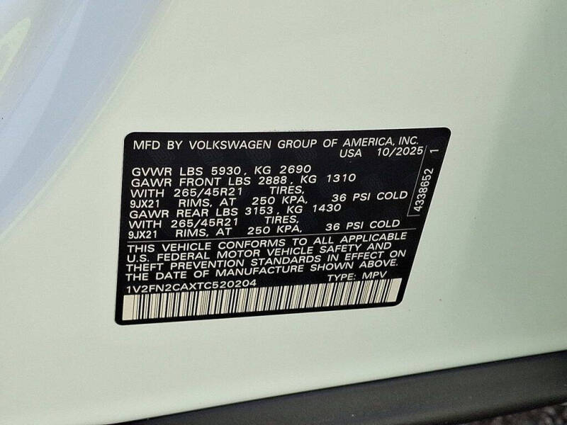 2026 Volkswagen Atlas SEL Premium R-Line 4Motion