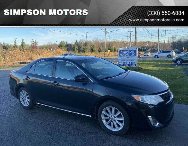 2014 Toyota Camry for sale at SIMPSON MOTORS in Youngstown OH