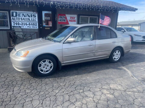2002 Honda Civic for sale at DENNIS AUTO SALES LLC in Hebron OH