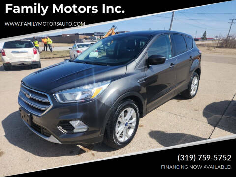 2017 Ford Escape for sale at Family Motors Inc. in West Burlington IA