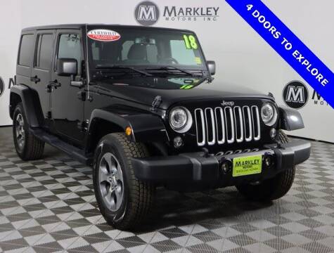 2018 Jeep Wrangler JK Unlimited for sale at Markley Motors in Fort Collins CO