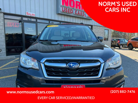 2018 Subaru Forester for sale at NORM'S USED CARS INC in Wiscasset ME