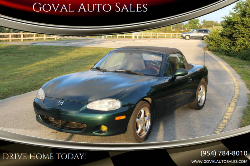 2001 Mazda MX-5 Miata for sale at Goval Auto Sales in Pompano Beach FL