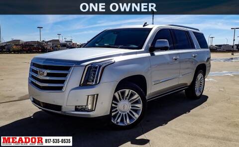 2020 Cadillac Escalade for sale at Meador Dodge Chrysler Jeep RAM in Fort Worth TX