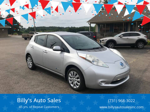 2013 Nissan LEAF for sale at Billy's Auto Sales in Lexington TN