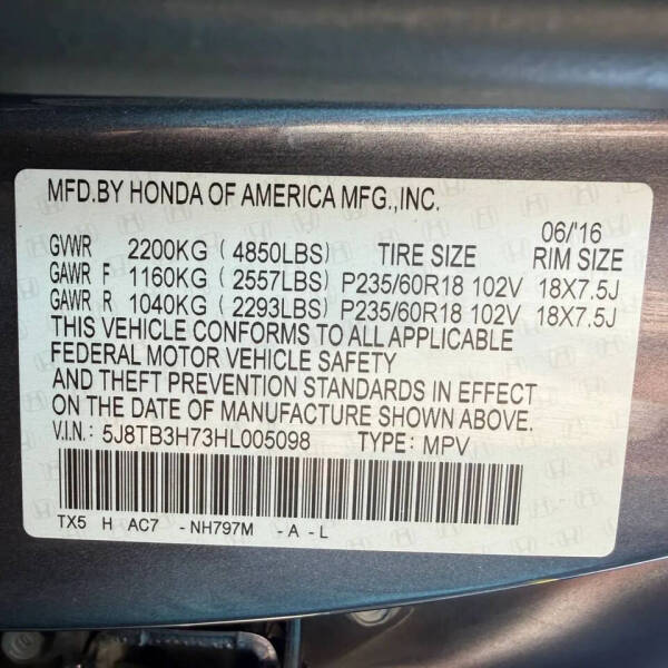 2017 Acura RDX w/Advance