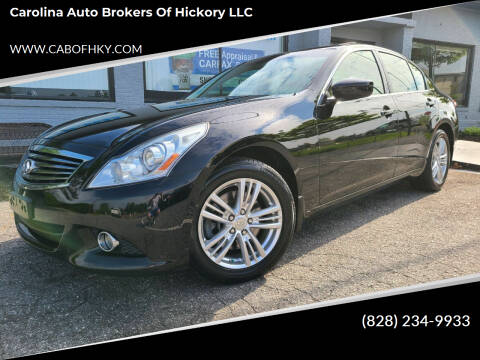 2011 Infiniti G37 Sedan for sale at Carolina Auto Brokers of Hickory LLC in Newton NC