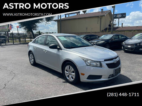 2014 Chevrolet Cruze for sale at ASTRO MOTORS in Houston TX