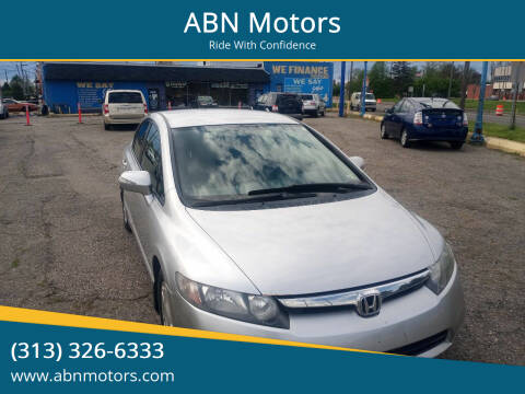 2007 Honda Civic for sale at ABN Motors in Redford MI