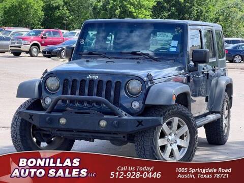 2017 Jeep Wrangler Unlimited for sale at Bonillas Auto Sales in Austin TX