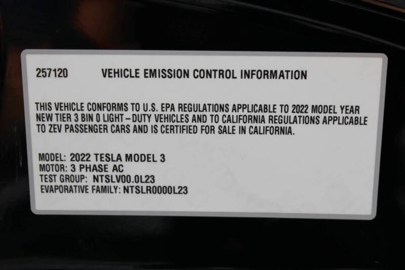 2022 Tesla Model 3 Long Range