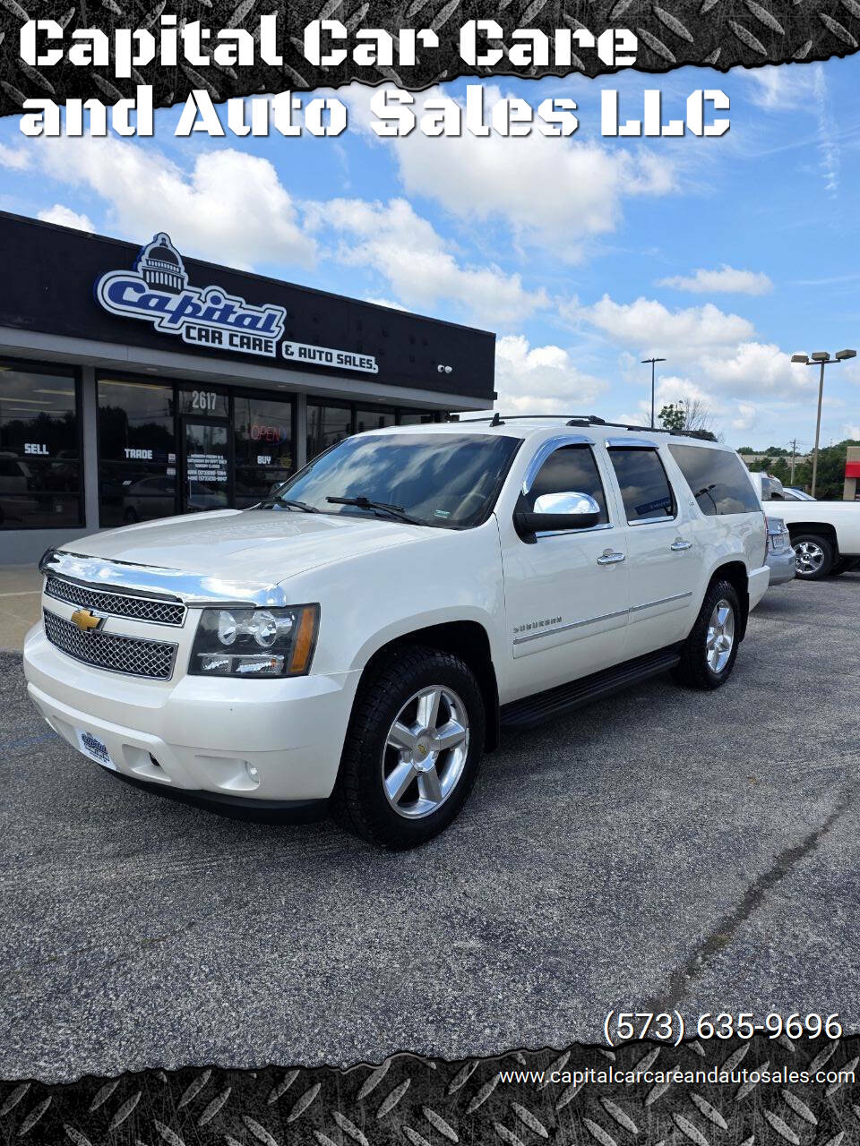 White 2012 Chevrolet Suburban LTZ 4x4 LTZ 4dr SUV 1