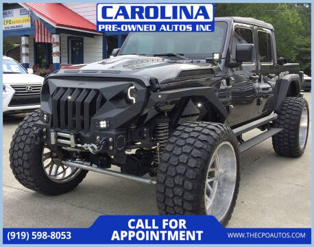 2020 Jeep Gladiator for sale at Carolina Pre-Owned Autos Inc in Durham NC