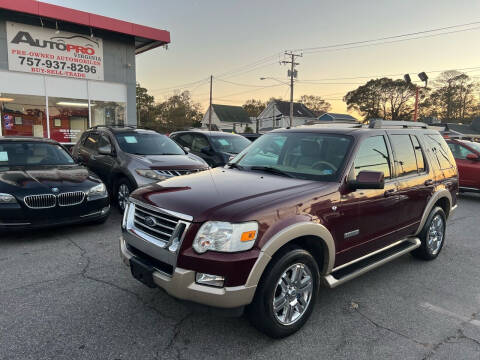 2007 Ford Explorer for sale at AutoPro Virginia LLC in Virginia Beach VA