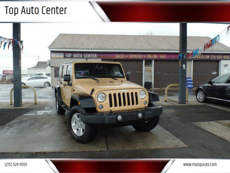 2014 Jeep Wrangler Unlimited for sale at Top Auto Center in Quakertown PA