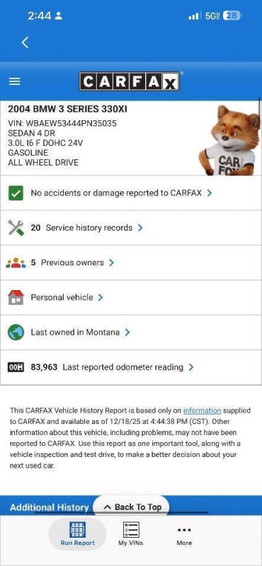 2004 BMW 3 Series 330xi