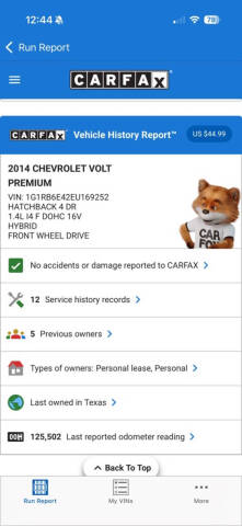 2014 Chevrolet Volt Premium