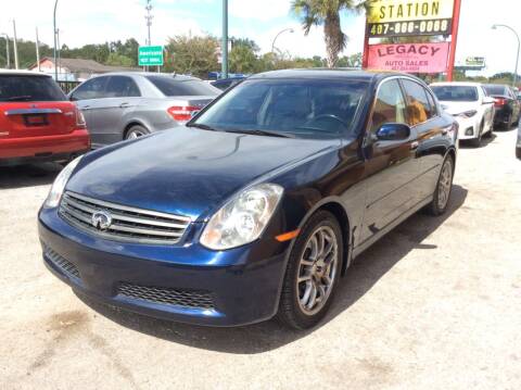 2006 Infiniti G35 for sale at Legacy Auto Sales in Orlando FL