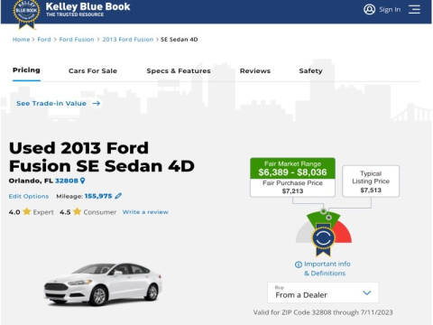 2013 Ford Fusion SE