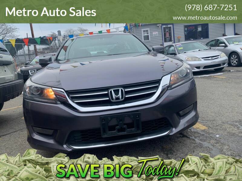 2014 Honda Accord for sale at Metro Auto Sales in Lawrence MA