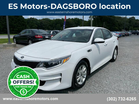 2016 Kia Optima for sale at ES Motors-DAGSBORO location in Dagsboro DE