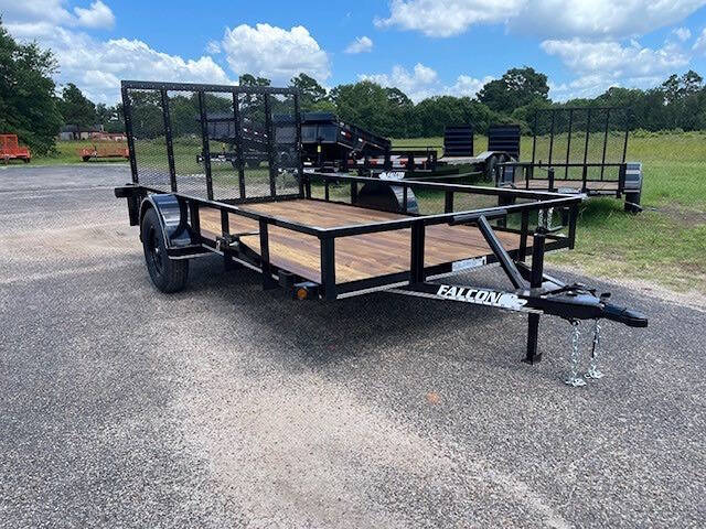 Falcon Trailer 77x12 Single Axle W/Rear gaye Image