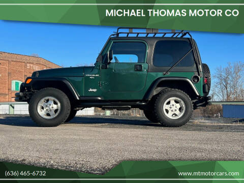 2000 Jeep Wrangler for sale at Michael Thomas Motor Co in Saint Charles MO