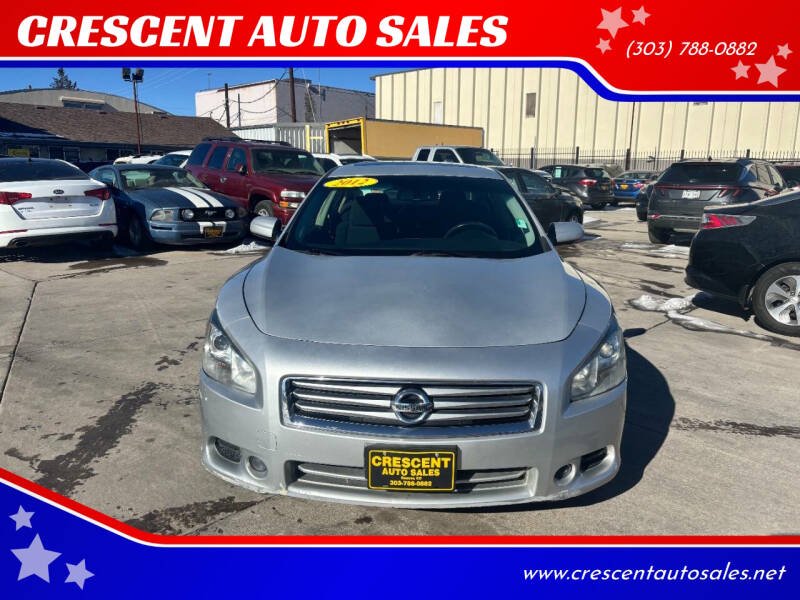 2012 Nissan Maxima for sale at CRESCENT AUTO SALES in Denver CO