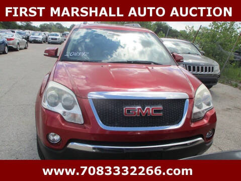 2012 GMC Acadia for sale at First Marshall Auto Auction in Harvey IL