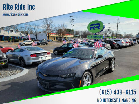 2016 Chevrolet Camaro for sale at Rite Ride Inc in Murfreesboro TN