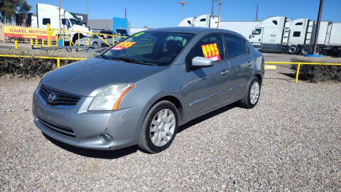 2012 Nissan Sentra for sale at CAMEL MOTORS in Tucson AZ