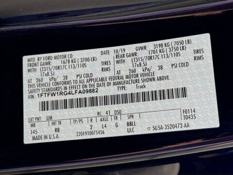 2020 Ford F-150 Raptor