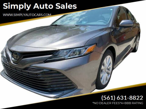 2020 Toyota Camry for sale at Simply Auto Sales in Palm Beach Gardens FL