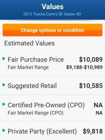 2012 Toyota Camry SE