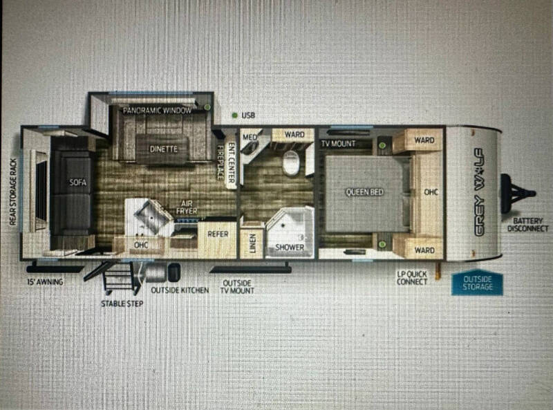 2022 Forest River GREY WOLF