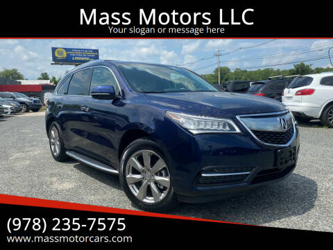 2014 Acura MDX for sale at Mass Motors LLC in Worcester MA