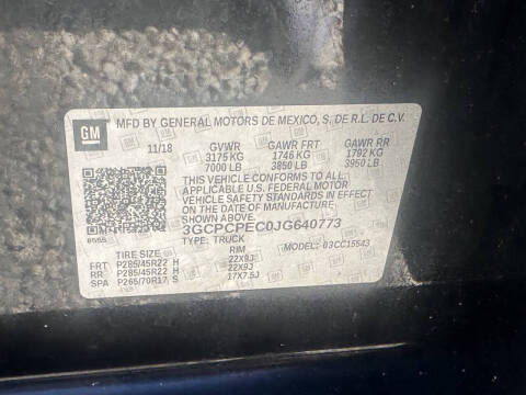 2018 Chevrolet Silverado 1500