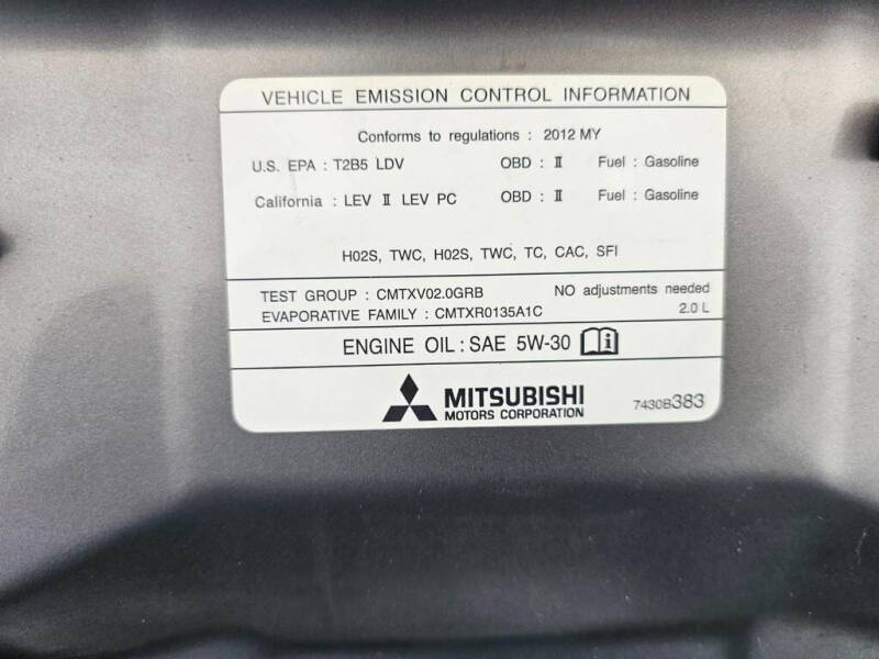 2012 Mitsubishi Lancer Evolution GSR