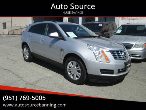 2013 Cadillac SRX for sale at Auto Source in Banning CA