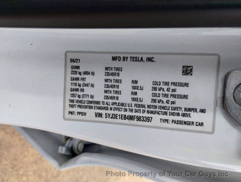 2021 Tesla Model 3 Long Range