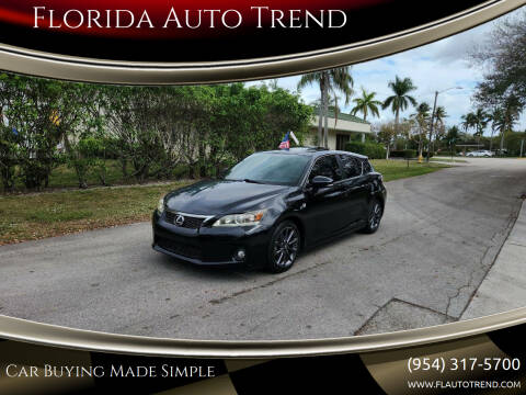 2013 Lexus CT 200h for sale at Florida Auto Trend in Plantation FL