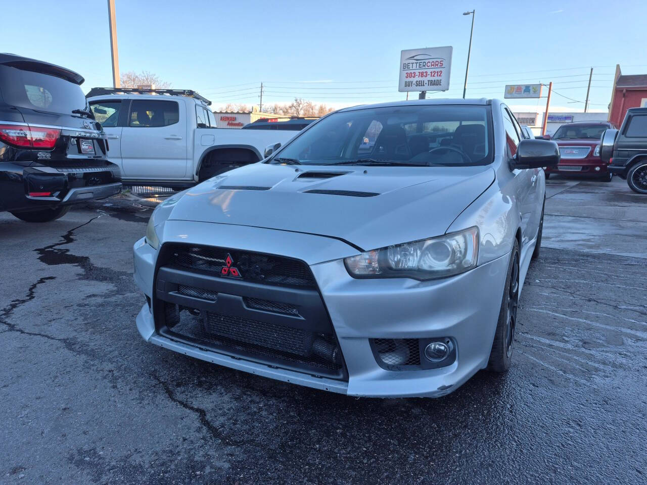 Silver 2011 Mitsubishi Lancer Evolution GSR AWD GSR 4dr Sedan 2