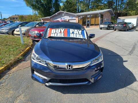 2017 Honda Accord for sale at Family First Auto in Spartanburg SC