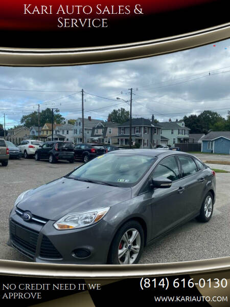 2014 Ford Focus for sale at Kari Auto Sales & Service in Erie PA