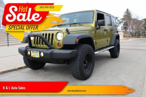 2008 Jeep Wrangler Unlimited for sale at K & L Auto Sales in Saint Paul MN